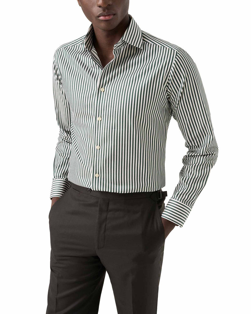 Contemporary Fit Bengal Striped Grøn