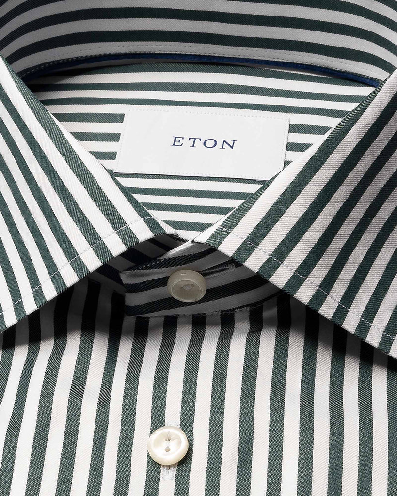 Contemporary Fit Bengal Striped Grøn