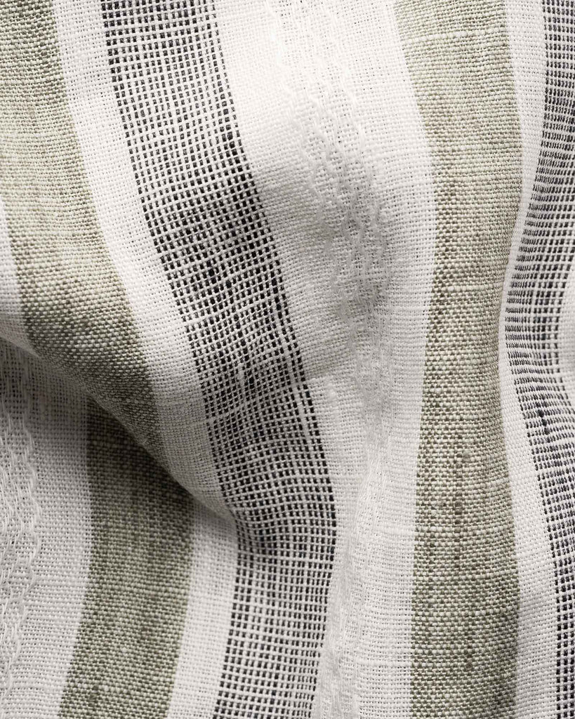 Multi Striped Linen Shirt Grøn