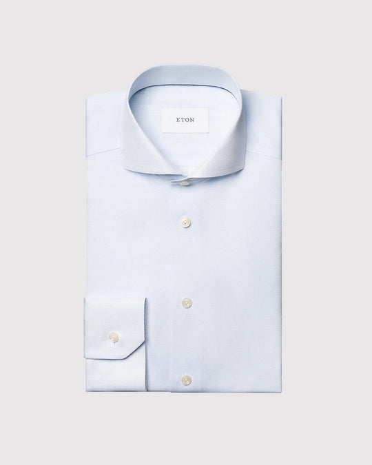 Semi Solid Skjorte Slim Lyseblå