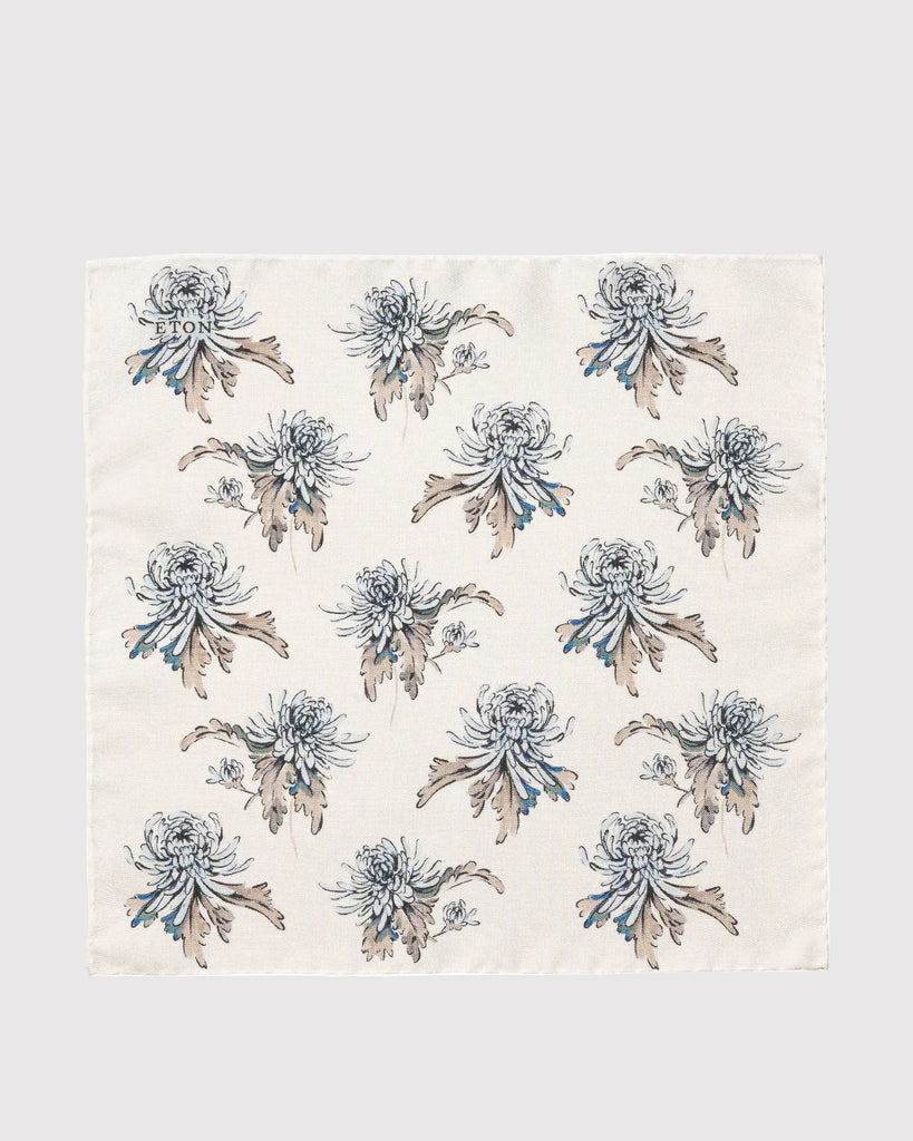 Flower Pocketsquare Creme