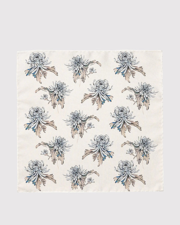 Flower Pocketsquare Creme