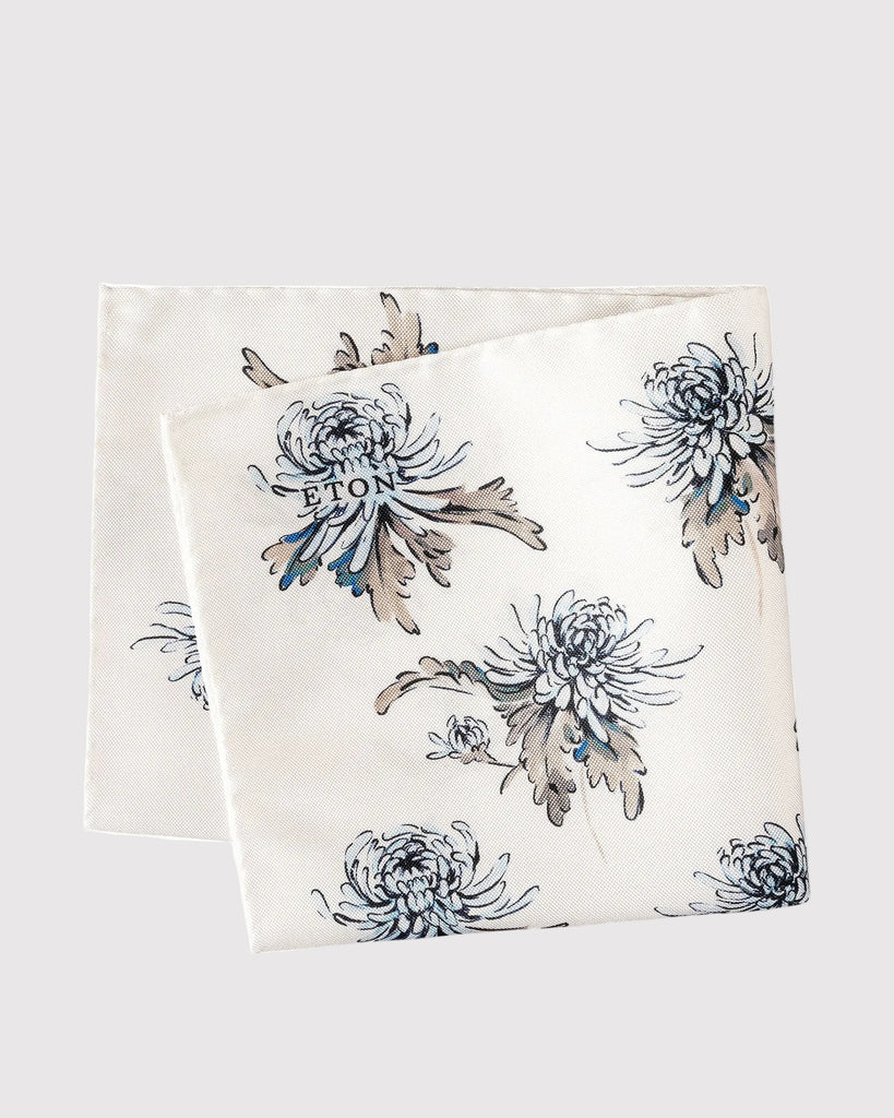 Flower Pocketsquare Creme