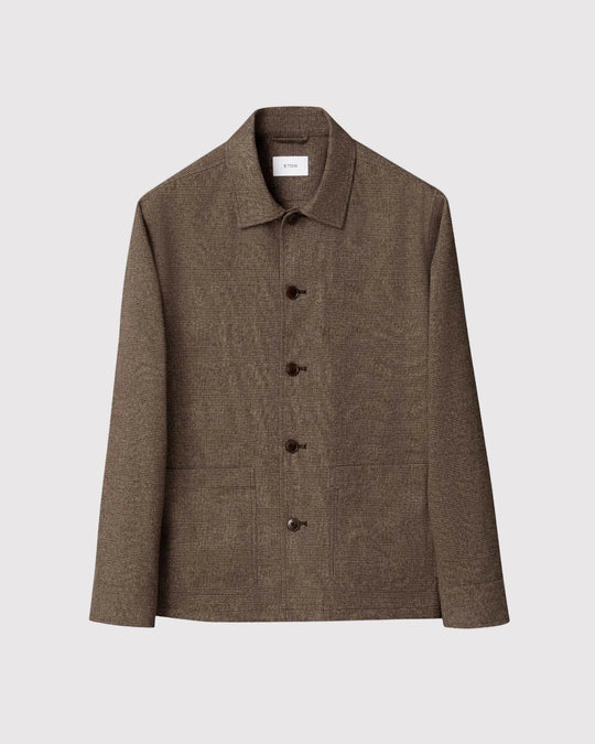 Flannel Pocket Jacket Brun