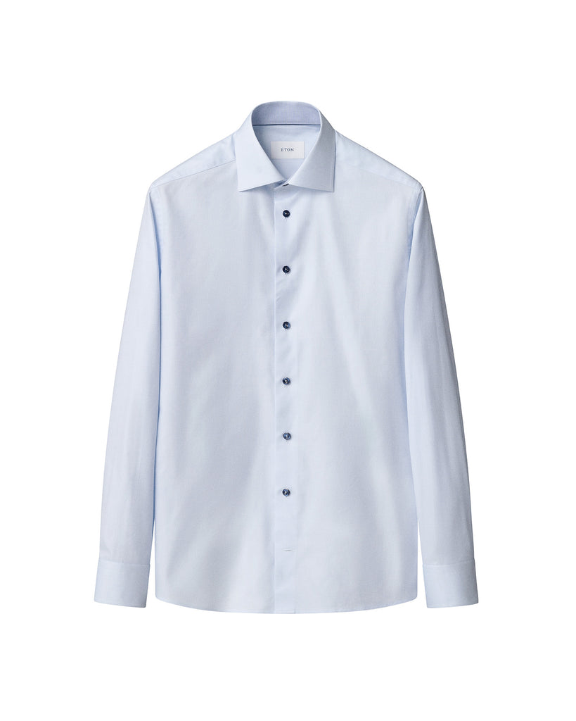 Contemporary Fit Solid Royal Skjorte Blå