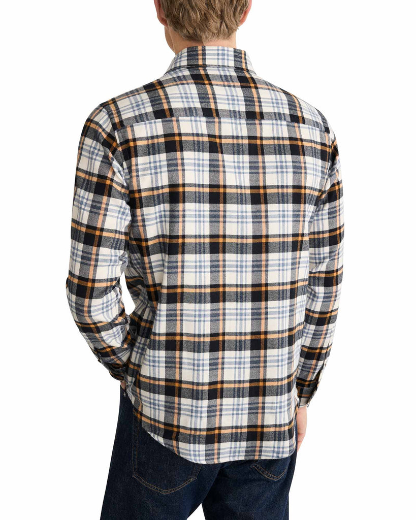 Plaid Check Flannel Hvid