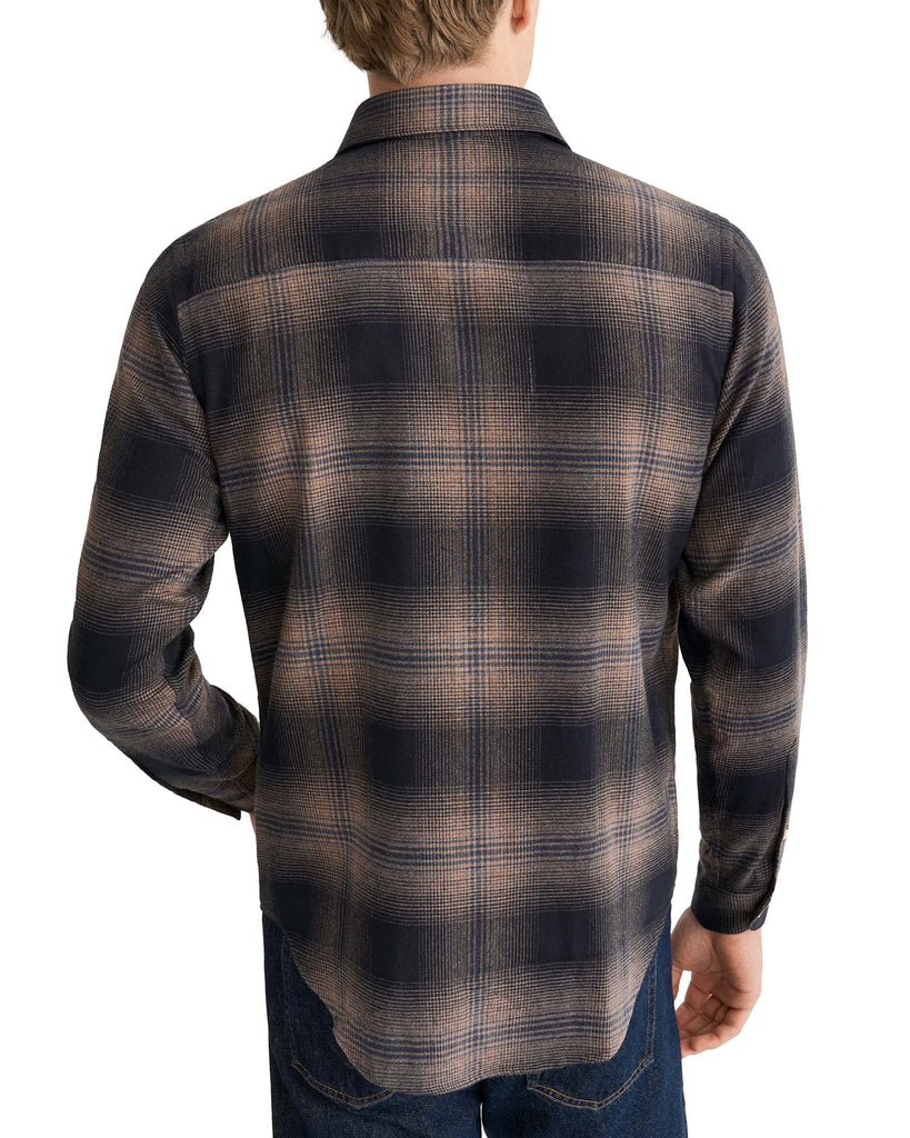 Plaid Check Flannel Brun