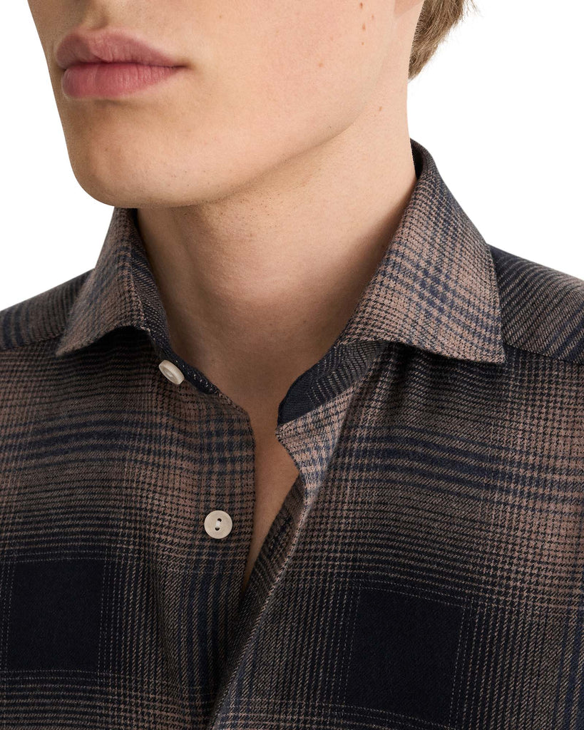 Plaid Check Flannel Brun