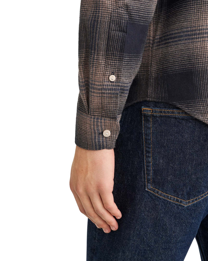 Plaid Check Flannel Brun