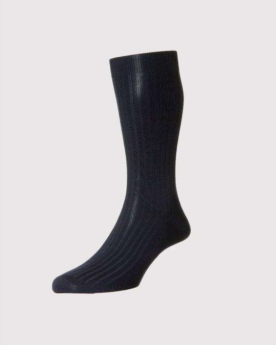 Danvers Bomuld Strømpe Navy