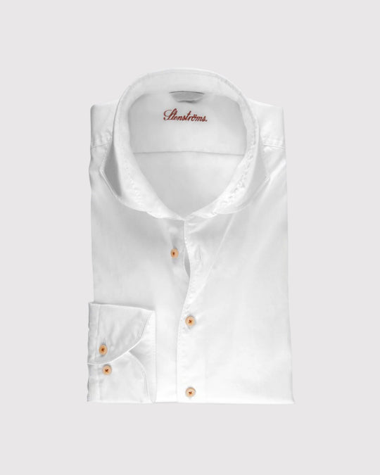 Casual Washed Skjorte Hvid