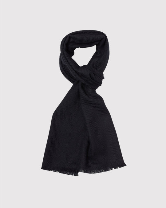 Uld Halstørklæde Sort
