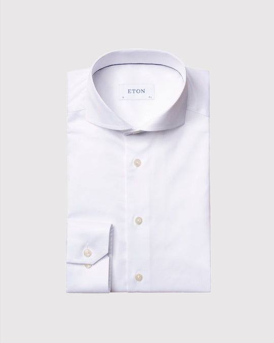Klassisk Skjorte Hvid Contemporary Fit