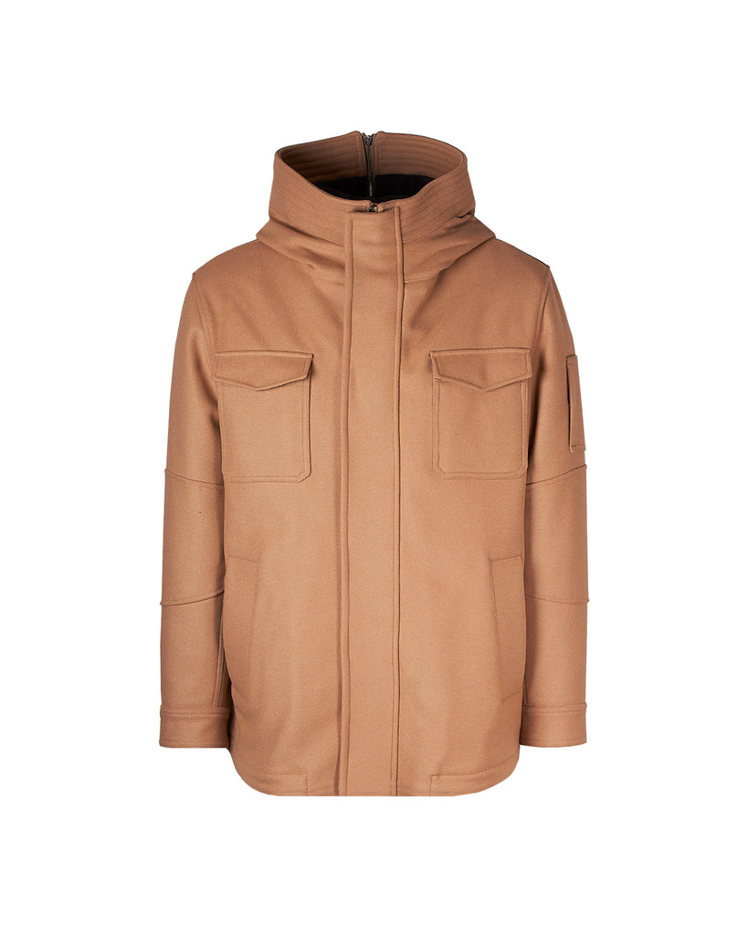 Uld Parka Brun