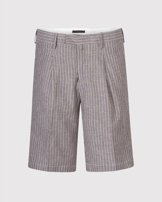 Bermuda Shorts Stribet Brun