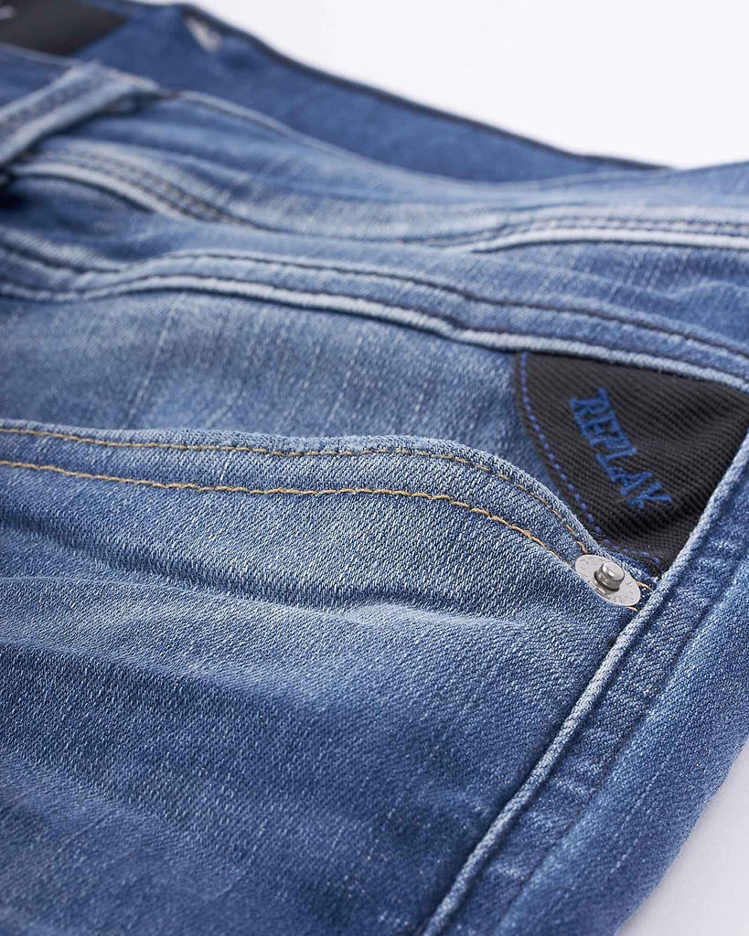 Hyperflex Jeans Lys Vasket Re-used Blå