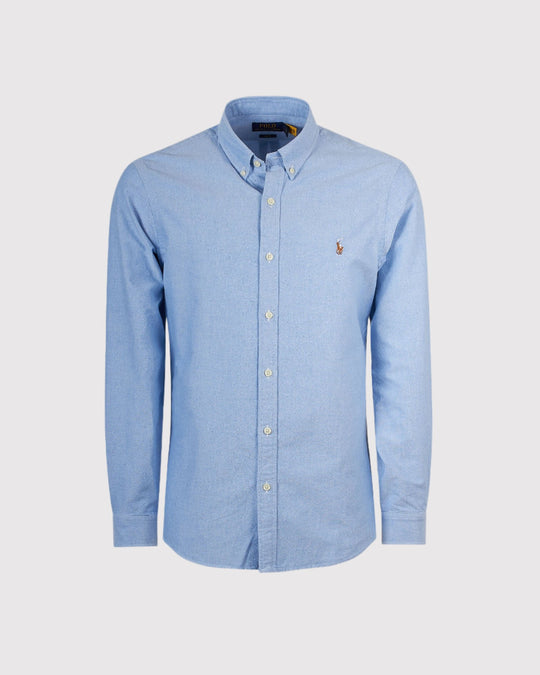 Slim Fit Oxford Skjorte Lys Blå