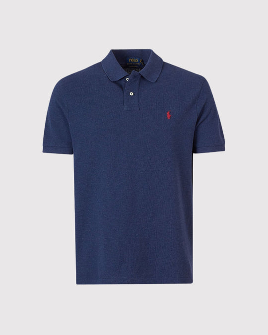 Mesh polo Navy Blå