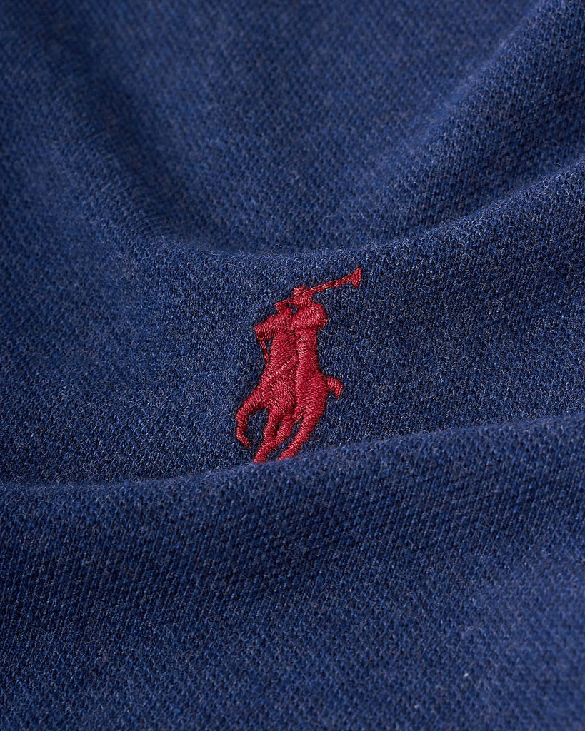 Mesh polo Navy Blå