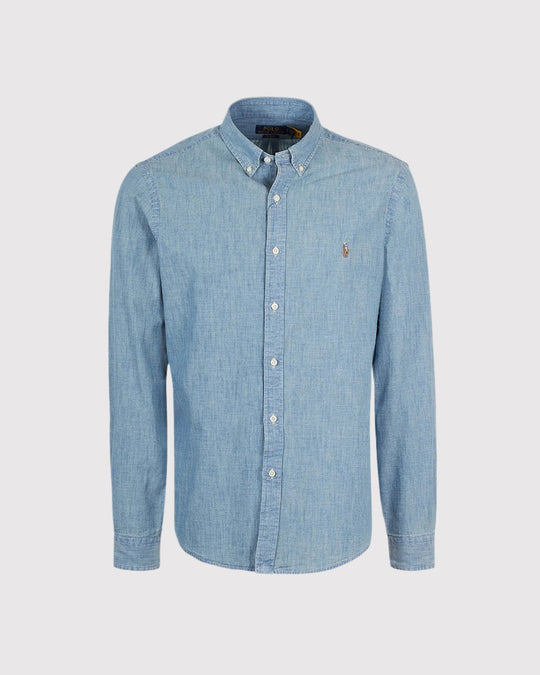 Denim Skjorte Lys Blå