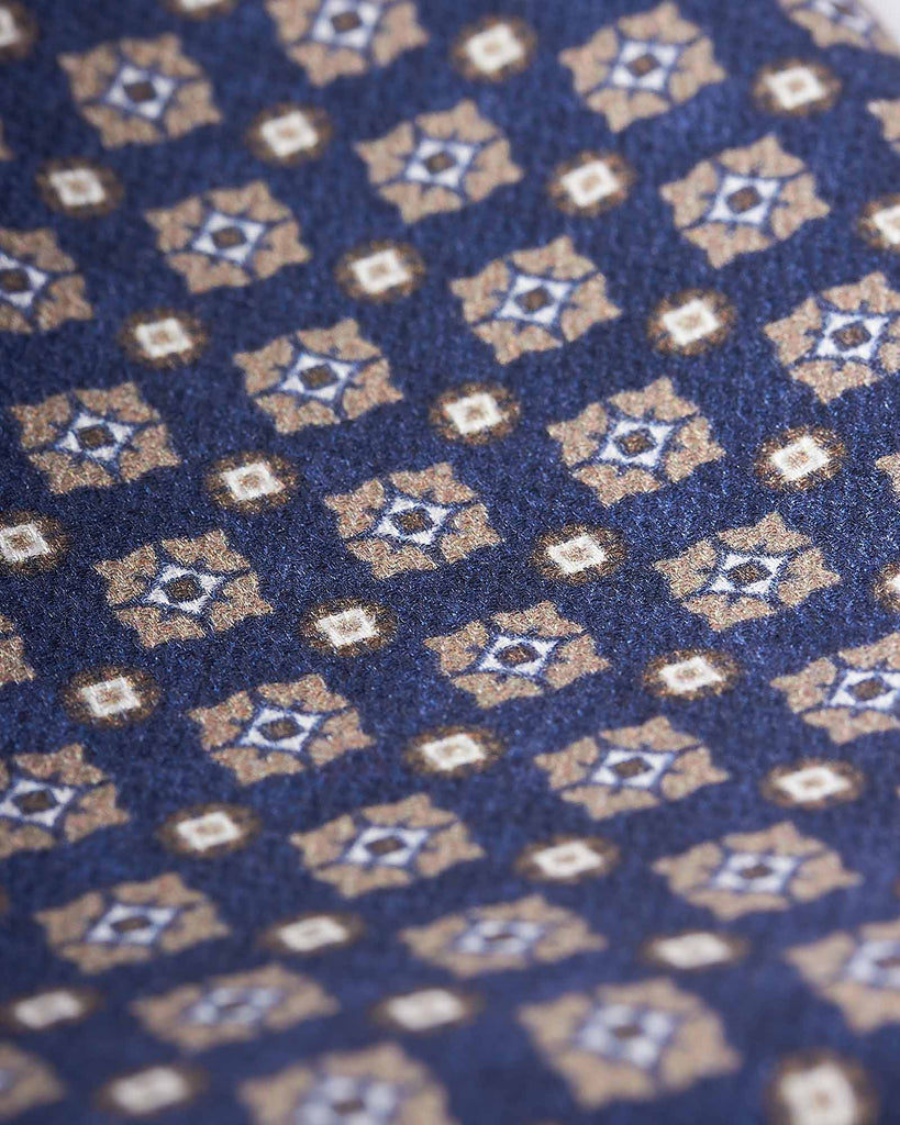 Mønstret Pocket Square Blå