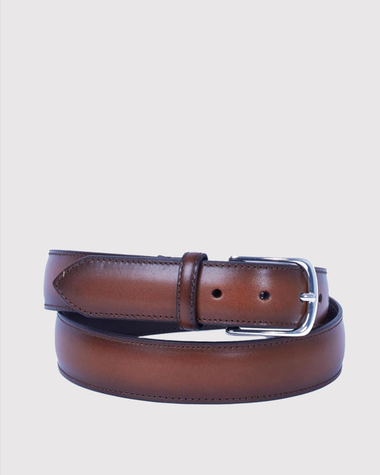 Glat Læder Bælte Gold