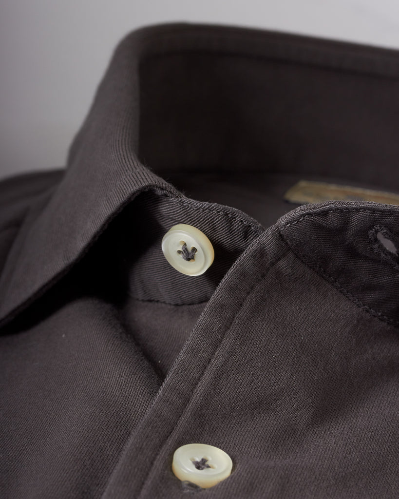 Jersey Skjorte Brun
