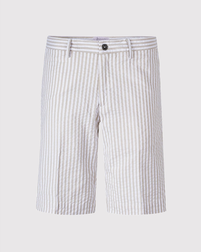 Bermuda Shorts Stribet Sand