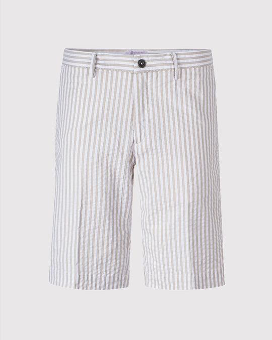 Bermuda Shorts Stribet Sand